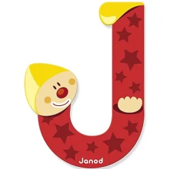 Houten Letter Clown - J