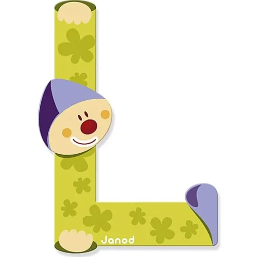 Houten Letter Clown - L
