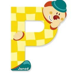 Houten Letter Clown - P