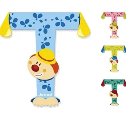 Houten Letter Clown - T
