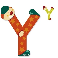 Houten Letter Clown - Y