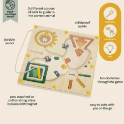 Houten magnetisch speelgoed - Wooden Magnetic Maze