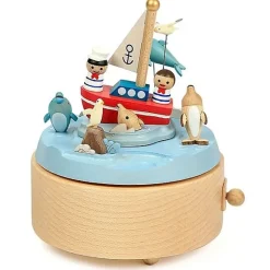 Houten Muziekdoos | Sailors And Dolphins N°58