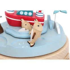 Houten Muziekdoos | Sailors And Dolphins N°58