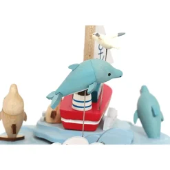 Houten Muziekdoos | Sailors And Dolphins N°58