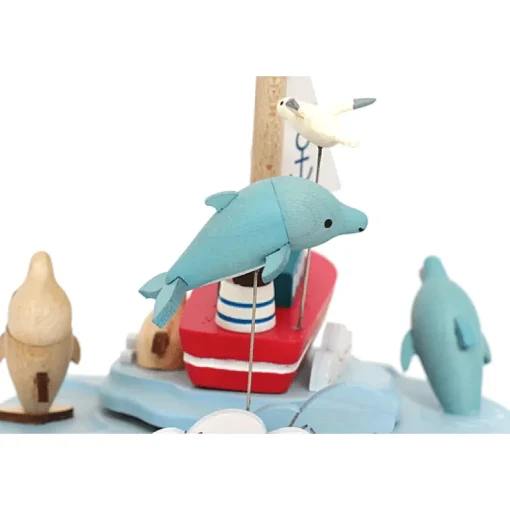 Houten Muziekdoos | Sailors And Dolphins N°58