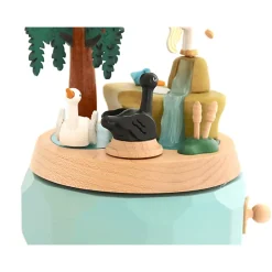 Houten Muziekdoos | Unicorn With Swans N°51