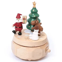 Houten Muziekdoos | We Wish You A Merry Christmas N°66