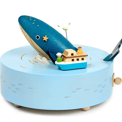 Houten Muziekdoos | Whale Watching N°32