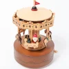 Houten Muziekdoos | Xmas Santa & Reindeer Carousel N°49