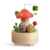 Houten Muziekdoos Mini-Four-Leaf Clover n°69
