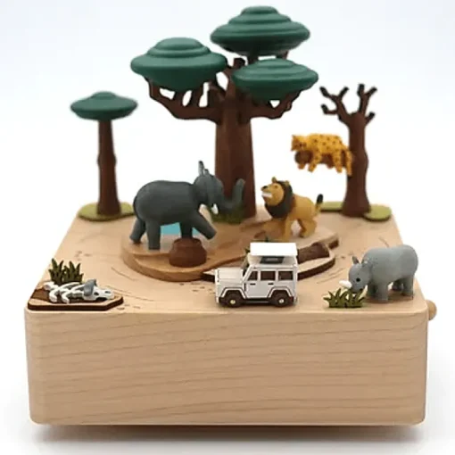 Houten Muziekdoos Safari N°45
