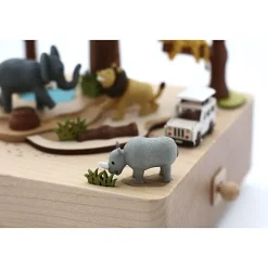 Houten Muziekdoos Safari N°45