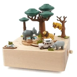 Houten Muziekdoos Safari N°45