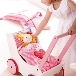 Houten Poppenwagen Harten