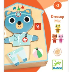 Houten Puzzel Dressup-Mix