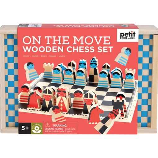 Houten Schaakset On The Move