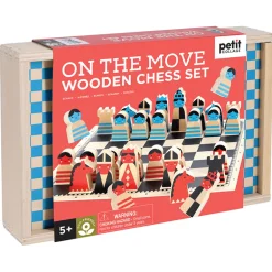 Houten Schaakset On The Move