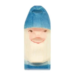 Houten speelfiguur - Dwerg blauw