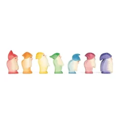 Houten speelfiguur - Dwerg violet