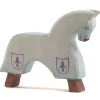 Houten speelfiguur - Paard voor blauwe ridder