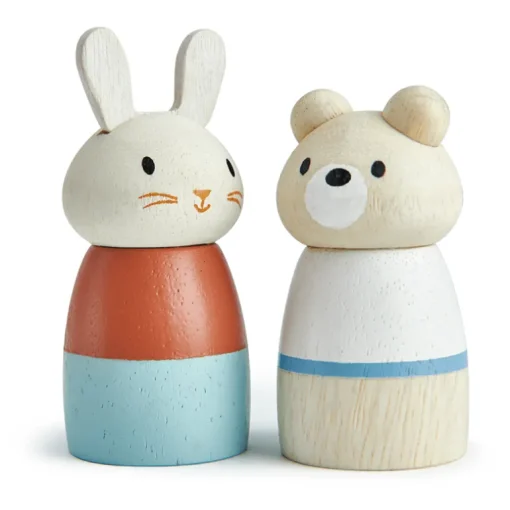 Houten speelgoedboot Sail Away - met 2 poppetjes