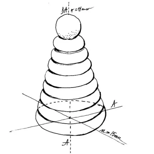 Houten Stapeltoren - Natural Stacker