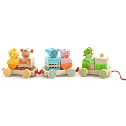 Houten Tractor Met 24 Blokken