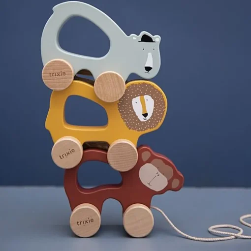 Houten Trekspeeltje - Mr. Lion