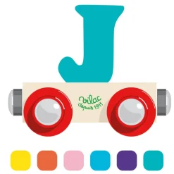 Houten Wagon Letter J