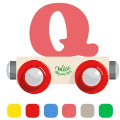 Houten Wagon Letter Q