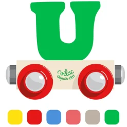 Houten Wagon Letter U