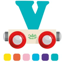 Houten Wagon Letter V