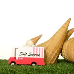 Ice Cream Van (F708) 8,4X4,1X6,5Cm, Wooden Diecast, In Giftbox,