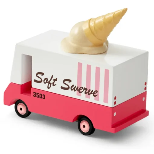 Ice Cream Van (F708) 8,4X4,1X6,5Cm, Wooden Diecast, In Giftbox,