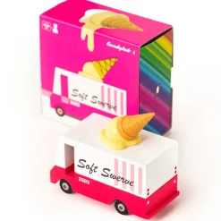 Ice Cream Van (F708) 8,4X4,1X6,5Cm, Wooden Diecast, In Giftbox,