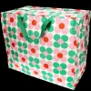 Jumbo Opbergtas - Pink and green Daisy
