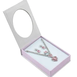 Juwelenset In Doos The Marilyn Pink & Silver - Set Van 4