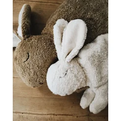 Klein Wit Konijn Knuffel Met Warmtekussen - 19,5 cm