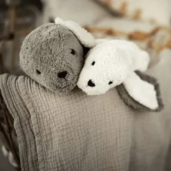 Kleine Knuffel Witte Zeehond Met Warmtekussen | 19,5 Cm