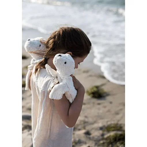 Kleine Knuffel Witte Zeehond Met Warmtekussen | 19,5 Cm