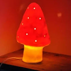 Kleine Lamp Paddenstoel - Rood