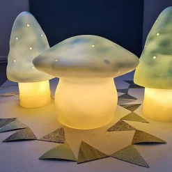 Kleine Lamp Paddenstoel - Blauw