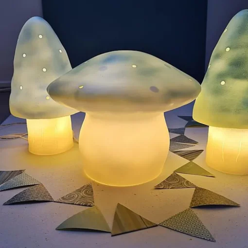 Kleine Lamp Paddenstoel - Blauw
