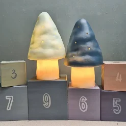 Kleine Lamp Paddenstoel - Blauw
