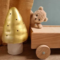 Kleine Paddenstoel Lamp - Goud