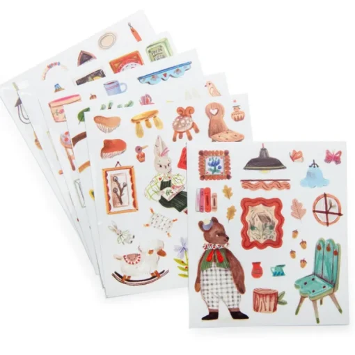 Kleurboek met 150 stickers - Les Minouchkas