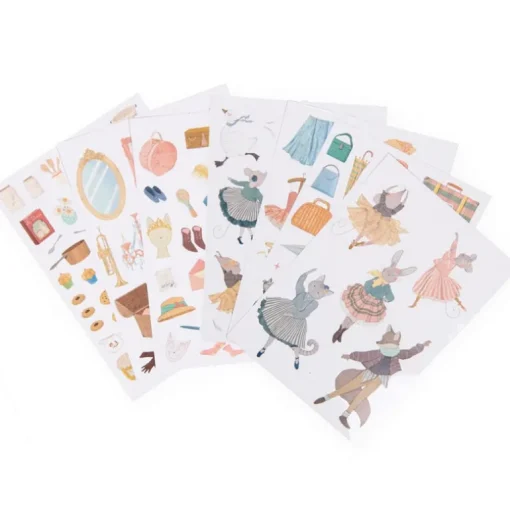 Kleurboek met 170 stickers La petite école de danse