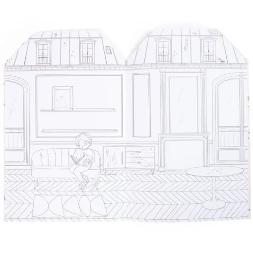 Kleurboek met 145 stickers - Les Parisiennes