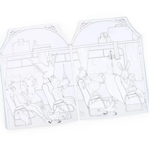Kleurboek met 170 stickers La petite école de danse